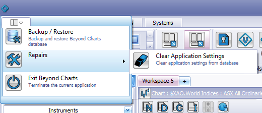 Application Menu